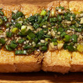 はなとと's cooksnap of when they made 絹厚揚げのフワカリ焼き♪にんにくネギダレ.