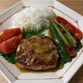 korohigara's cooksnap of when they made 豚切り落とし肉でミルフィーユ風ステーキ☆.