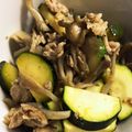 matoryotan's cooksnap of when they made ズッキーニ・舞茸・豚バラの塩コショウ炒め.
