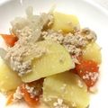 ゆみらんたん's cooksnap of when they made 鶏ミンチでさっぱり肉じゃが.