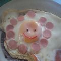 ちばと's cooksnap of when they made おさかななのに!?ひまわり目玉焼き.