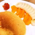 midonta's cooksnap of when they made 簡単☆とろけるスフレパンケーキ.