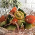 yappyパクパク's cooksnap of when they made トマトとキュウリと紫玉ねぎのマリネ.