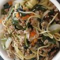 下つ弓張り's cooksnap of when they made 名古屋名物！？台湾ラーメン風焼きそば.