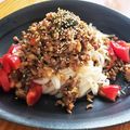 keagle221's cooksnap of when they made 焦がし納豆とたくあんの冷やしうどん.
