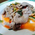 928るびすけ☆☆'s cooksnap of when they made リボンサラダ冷しゃぶ　柔らかいお肉に秘密.