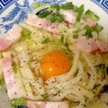 なつ♫'s cooksnap of when they made 冷凍うどんde超簡単カルボ風釜揚げうどん.