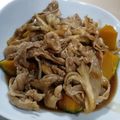 woodbelle's cooksnap of when they made かぼちゃの豚肉あんかけ.