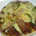 mix5t's cooksnap of when they made 簡単ソースとフライパンとトーストでピザ.