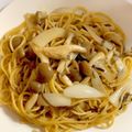 heartxx's cooksnap of when they made ワンパン！しめじと塩昆布の和風パスタ.