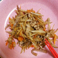 ピンクたこ's cooksnap of when they made 豚肉蒟蒻ごぼうのしぐれ煮.