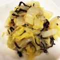 ♡まーちゃん♬'s cooksnap of when they made 白菜の塩昆布和え.
