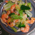 おうちゃん母さん's cooksnap of when they made ご飯がススム♪海老とキャベツの中華塩炒め.