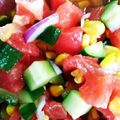 さいれん２合's cooksnap of when they made トマトときゅうりのみ！3分サラダ.
