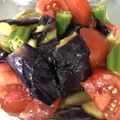 ヘルシーみちこ's cooksnap of when they made レンジのみ☆茄子とトマトのポン酢マリネ.