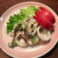 こつゆ514's cooksnap of when they made イカと玉ねぎときゅうりのごまマヨサラダ.