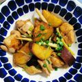 カバゴン's cooksnap of when they made 『サツマイモと鶏胸肉のバルサミコ酢炒め』.