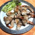 chi−ちゃん's cooksnap of when they made 海老☆しそ豚ばら肉巻き.