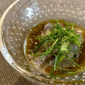 Jinko15's cooksnap of when they made おつまみ✿速攻完成！生しらすのもずく和え.