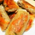 のんびりのんchan's cooksnap of when they made 豚ときのこの春巻♡.