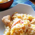 momojelly's cooksnap of when they made 親子丼の具をリメイク☆簡単チャーハン☆.