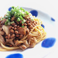 hiroerico's cooksnap of when they made きのこと納豆の和風パスタ.