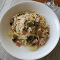 donuts★'s cooksnap of when they made 簡単時短☆シソとベーコンときのこパスタ.