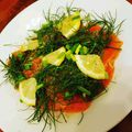 talkin38's cooksnap of when they made 白ワインに合う：サーモンのカルパッチョ.
