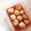 梅茶づけ's cooksnap of when they made 鶏団子のケチャップあんかけ.