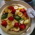 みちこあ−ちゃん's cooksnap of when they made ブルーベリーとバナナの簡単フルーツピザ☆.