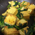 ぽにょこまち's cooksnap of when they made 厚揚げとほうれん草のオイマヨ炒め.