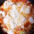 ロビタ000's cooksnap of when they made キムチ～豆腐☆.