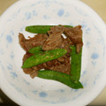 白いぐれーぷ's cooksnap of when they made 簡単❀牛肉と絹さやの醤油炒め.