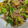 クックEKELXT☆'s cooksnap of when they made 簡単料理！アスパラとハムのバター炒め.