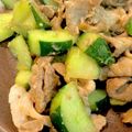 ぷうたネコ's cooksnap of when they made きゅうりと豚肉の中華炒め.