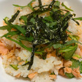ヒロ♪エリ's cooksnap of when they made 定番！鮭ときゅうりと大葉の簡単 混ぜご飯.