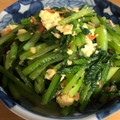 たべたべこ's cooksnap of when they made 小松菜と桜エビの卵炒め☆貧血対策.