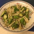 YuMy84's cooksnap of when they made オクラ・えのきのごまあえ♪ツルネバ食感♪.