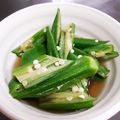ぁきゃまままc's cooksnap of when they made 【農家のレシピ】オクラのおひたし.