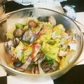 ★サンセット★'s cooksnap of when they made アサリ・キャベツ★ガリバタ醤油蒸し.
