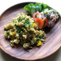 よこ耳ねこ's cooksnap of when they made ひき肉といんげんとコーンのカレー炒飯.