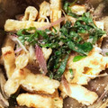 Ｕya's cooksnap of when they made 茗荷と大葉、油揚げの胡麻和え.