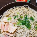 しょうちゃんれしぴ's cooksnap of when they made ベーコン葱蕎麦.
