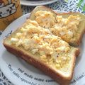 フジぽん's cooksnap of when they made クリームチーズと卵のバタートースト.