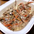 Sac’HiNa's cooksnap of when they made クリームチーズとサバ缶のきんぴらサラダ.