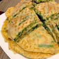 Nog51's cooksnap of when they made 簡単！小麦粉で作るニラチヂミ＆タレ♡.