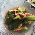 フジぽん's cooksnap of when they made 小松菜のもずくあえ☆桜えび入り♪.