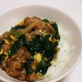 きなこanne's cooksnap of when they made 丼(どん）だけぇ～♡母の豚肉丼.