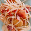 ニナw's cooksnap of when they made 長いもとモヤシのにんにくバター醤油炒め.