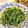 クックE662AA☆'s cooksnap of when they made 豆苗のニンニク炒め.